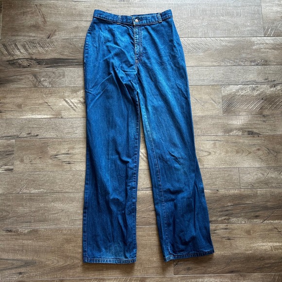 Levi's Denim - Vintage Levis Orange Tab High Waisted Straight Leg Jeans Medium Wash Blue 28x31